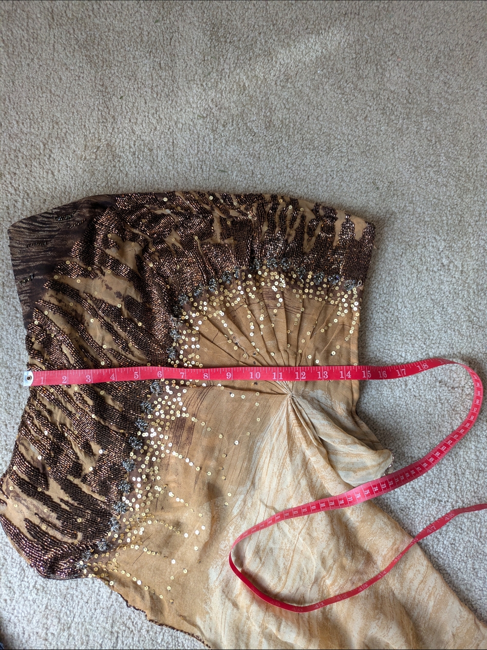 Alberto Makali Beige Silk Vintage Y2K Fairycore Festival Animal Print Bodice - Picture 11 of 16